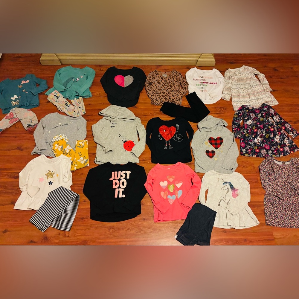 Toddler Girls 4T Fall and Winter Clothing bundle